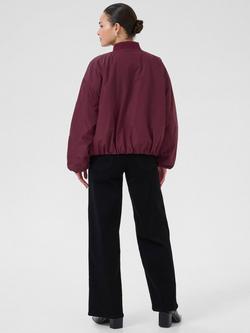 KAFFE KAlorena Zip Fastening Bomber Jacket - view 2, Mid Red
