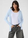 KAFFE Fenia Open Neck Cardigan, Mid Blue