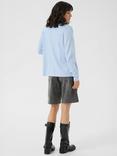 KAFFE Fenia Open Neck Cardigan, Mid Blue