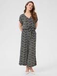 KAFFE KAmille Amber Printed Jumpsuit, Black/Multi