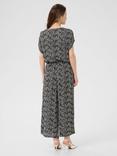 KAFFE KAmille Amber Printed Jumpsuit, Black/Multi