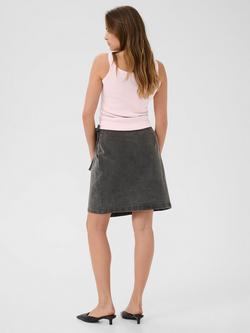 KAFFE KAcarna Wide Straps Fitted Deep Cotton Tank Top - view 2, Lotus