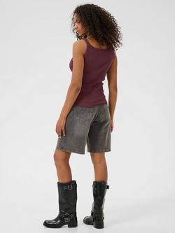 KAFFE KAcarna Wide Straps Cotton Tank Top - view 2, Fudge