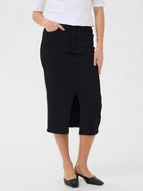 Reiss Pippa Pleated Jersey Midi Skirt, Chocolate