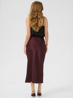 KAFFE Lotte Midi Skirt, Fudge - view 2, Fudge