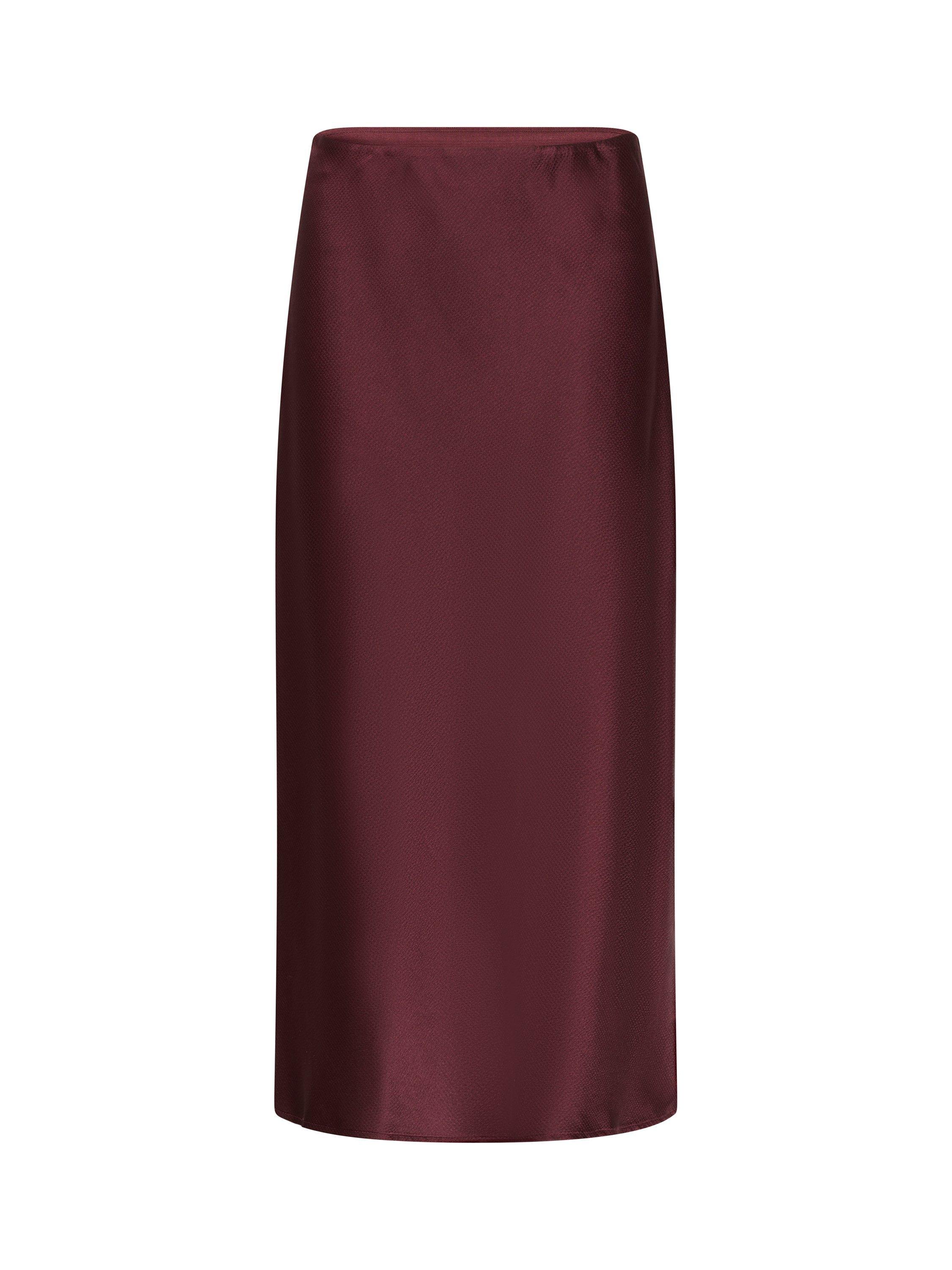 Product image 5 of 6, which shows KAFFE Lotte Midi Skirt, Fudge, 8