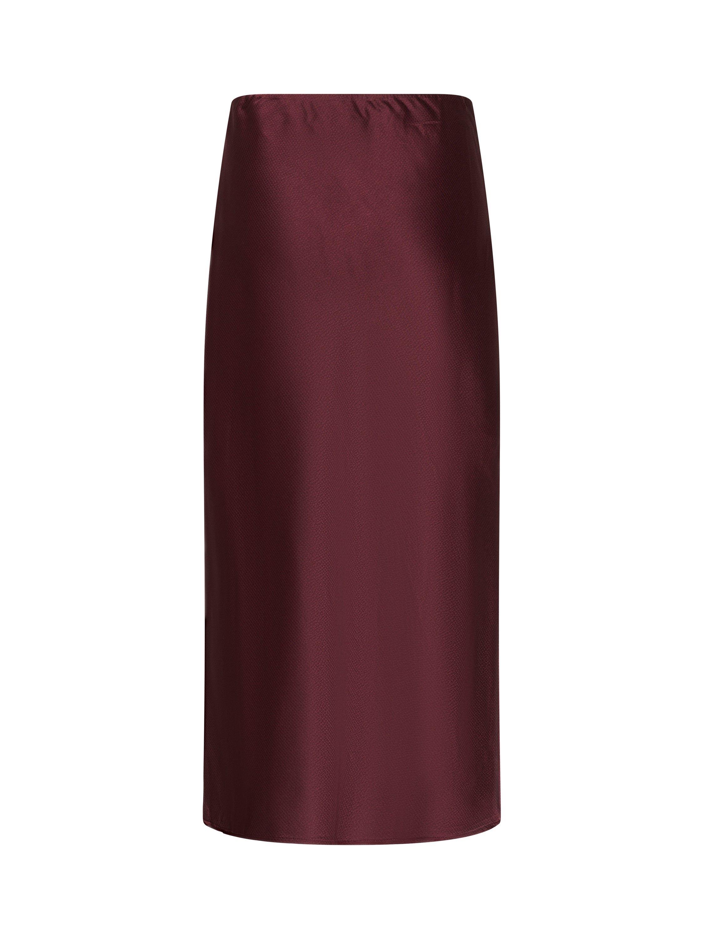 Product image 6 of 6, which shows KAFFE Lotte Midi Skirt, Fudge, 8