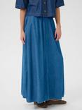 KAFFE KAluise Elasticated Waist A-Line Cotton Maxi Skirt