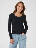 KAFFE KAomi Scoop Neck Long Sleeve T-Shirt