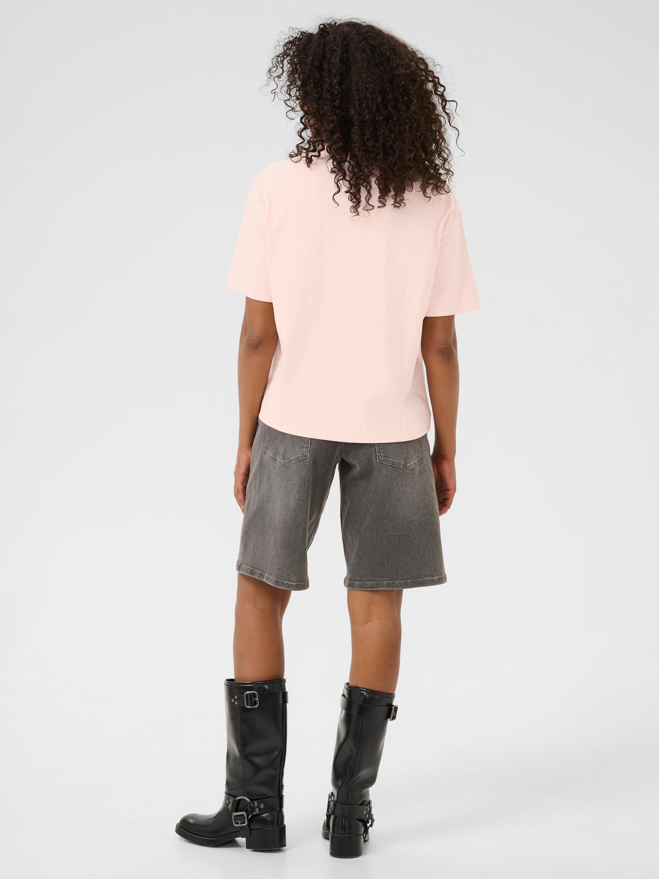 Product image 2 of 6, which shows KAFFE KAtomina Relaxed Fit T-Shirt, Lotus, XS
