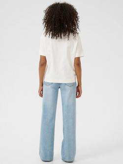 KAFFE Tomina Crew Neck T-Shirt, White - view 2, White