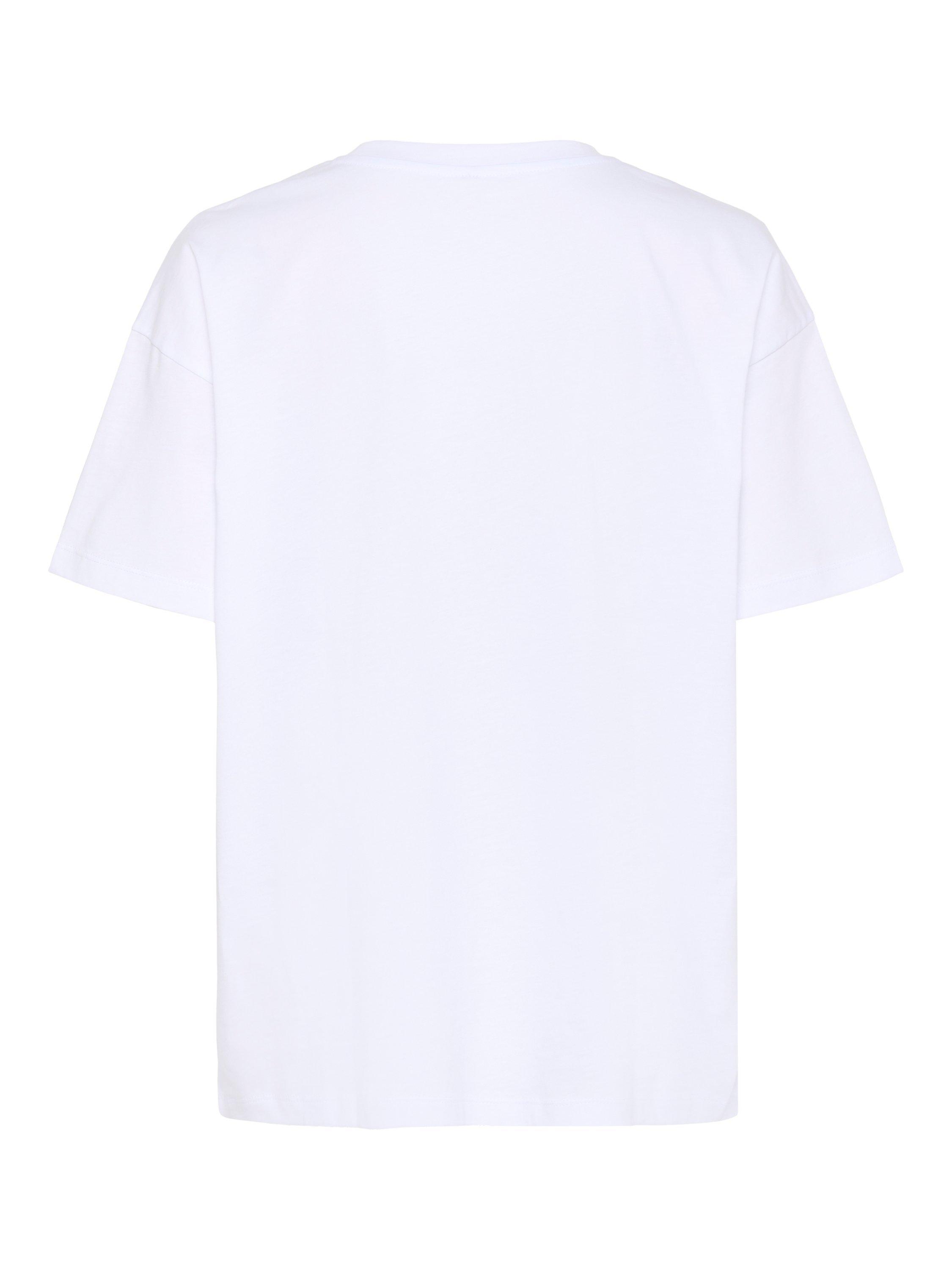 Product image 6 of 6, which shows KAFFE Vivie Graphic Edition T-Shirt, White/Multi, XS