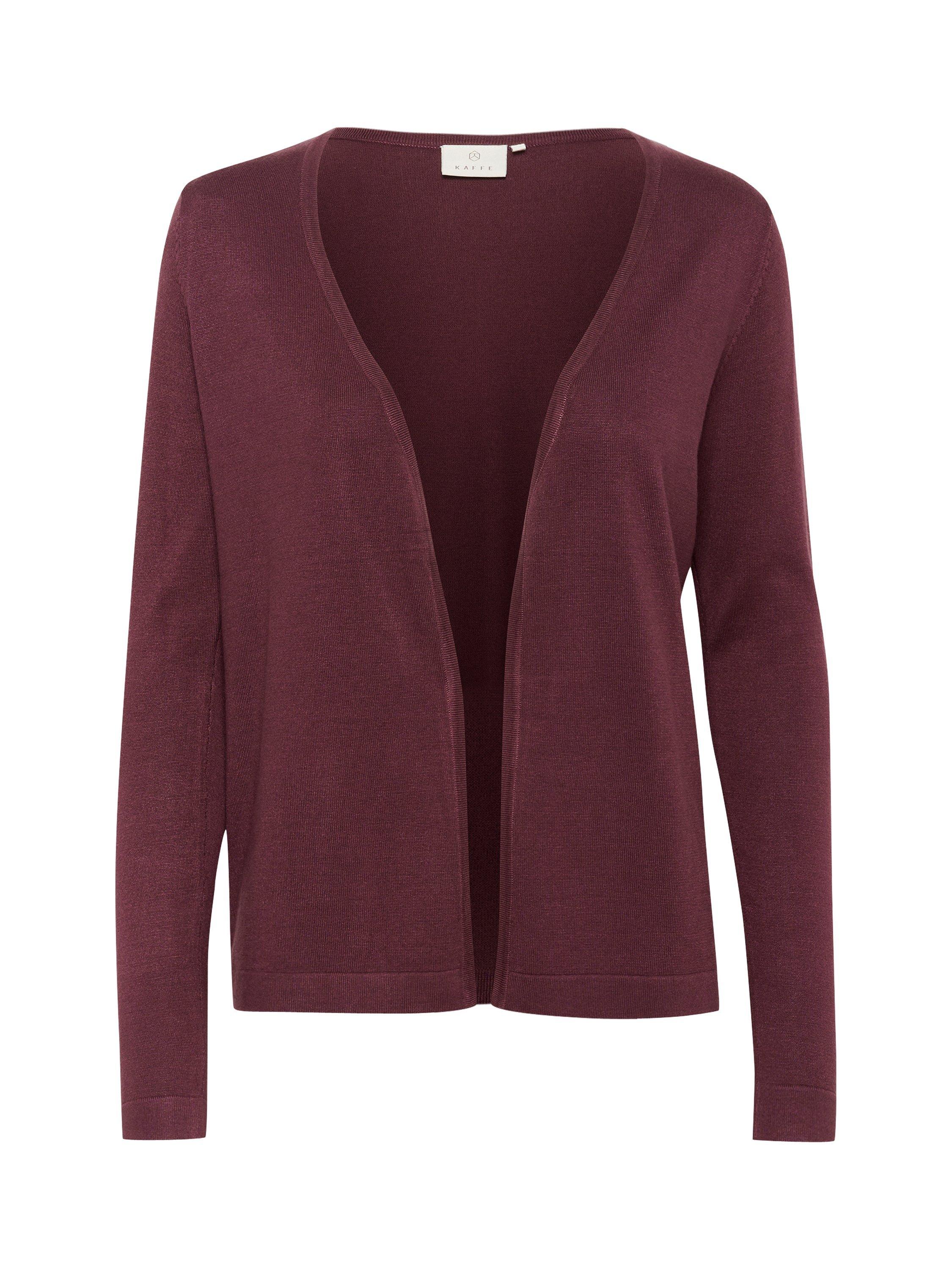 Product image 5 of 6, which shows KAFFE KAfenia Cardigan, Mid Red, XS