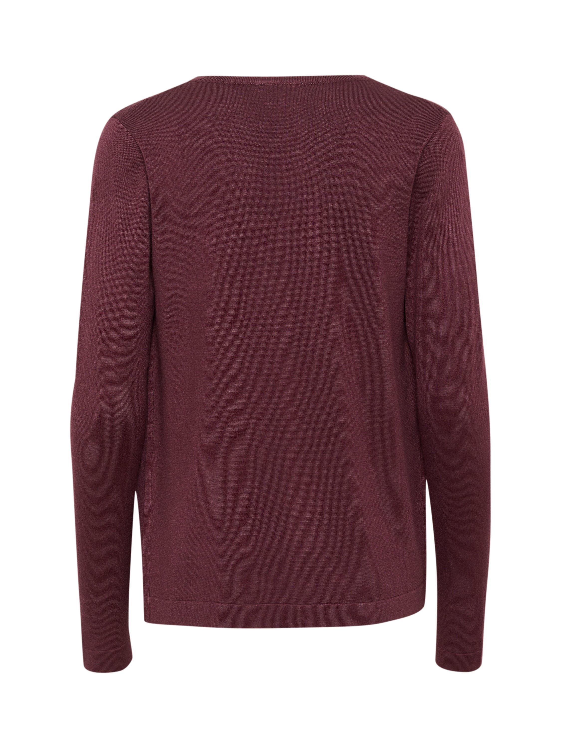 Product image 6 of 6, which shows KAFFE KAfenia Cardigan, Mid Red, XS
