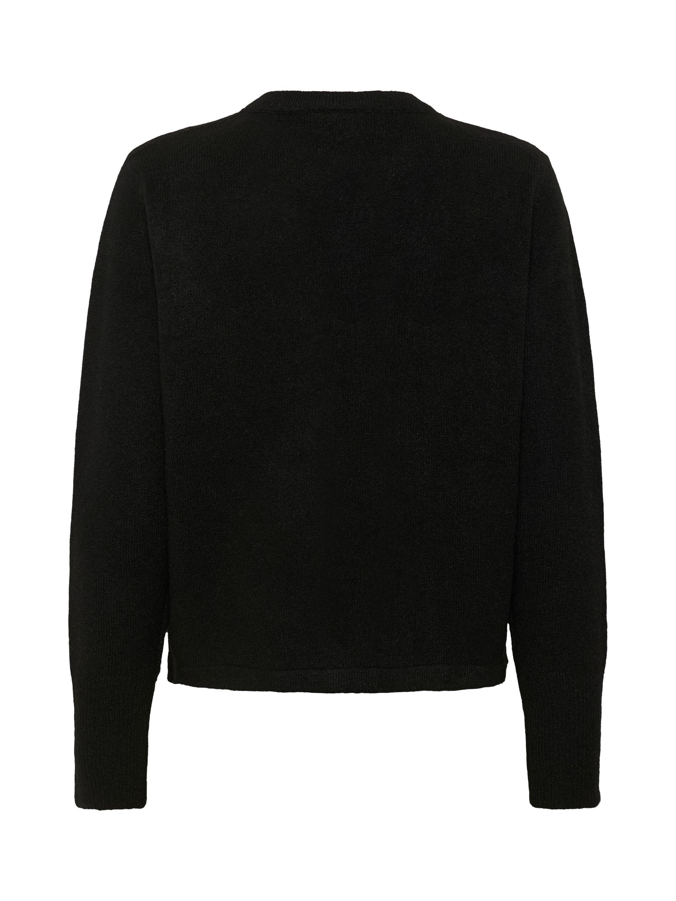 Product image 6 of 6, which shows KAFFE Niel Round Neck Cardigan, Black, XS