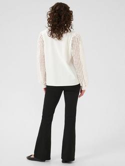KAFFE KAtulle V Neck Blouse - view 2, White