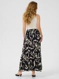 KAFFE Beathe Abstract Maxi Skirt, Black/Multi