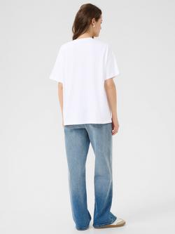KAFFE Adelina Paris Graphic T-Shirt, White/Multi - view 2, White/Multi