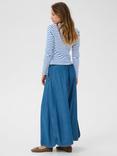 KAFFE Liddy Stripe T-Shirt, Blue/Multi
