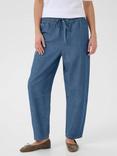 KAFFE KAluise Mid Rise Cotton Barrel Pants