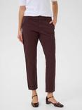KAFFE KAmette Tailored Mid Cropped Cotton Trousers