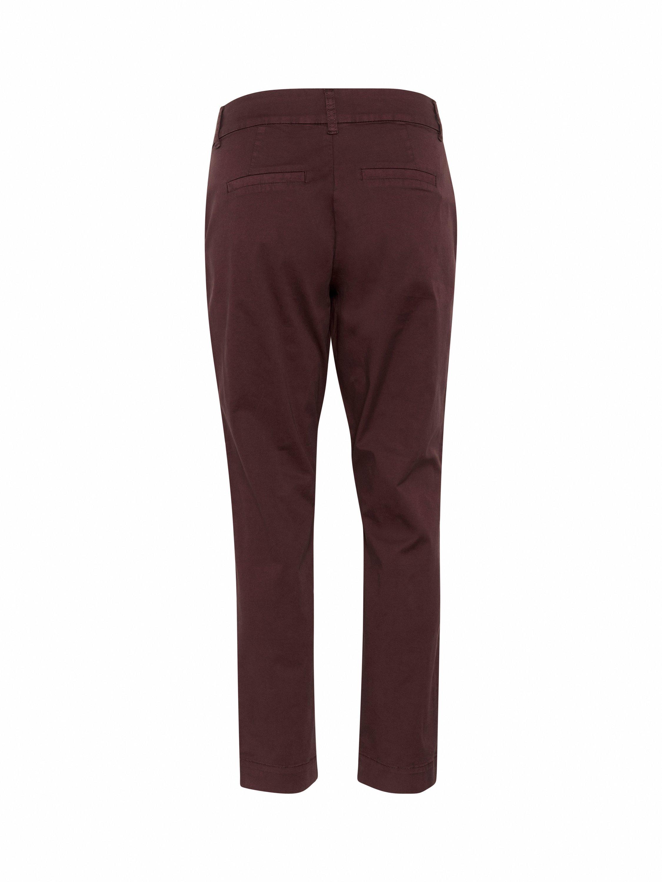 Product image 6 of 6, which shows KAFFE KAmette Tailored Mid Cropped Cotton Trousers, Fudge, 8