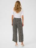KAFFE KAmille Amber Patterned Trousers, Black/Multi