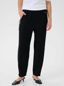 KAFFE KAsonja Straight Fit Trousers, Black