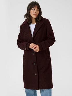 KAFFE Anne Teddy Coat, Fudge