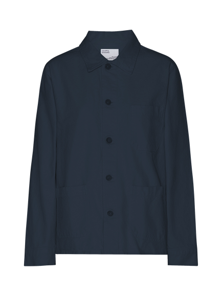 Colorful Standard Organic Cotton Workwear Jacket, Navy Blue