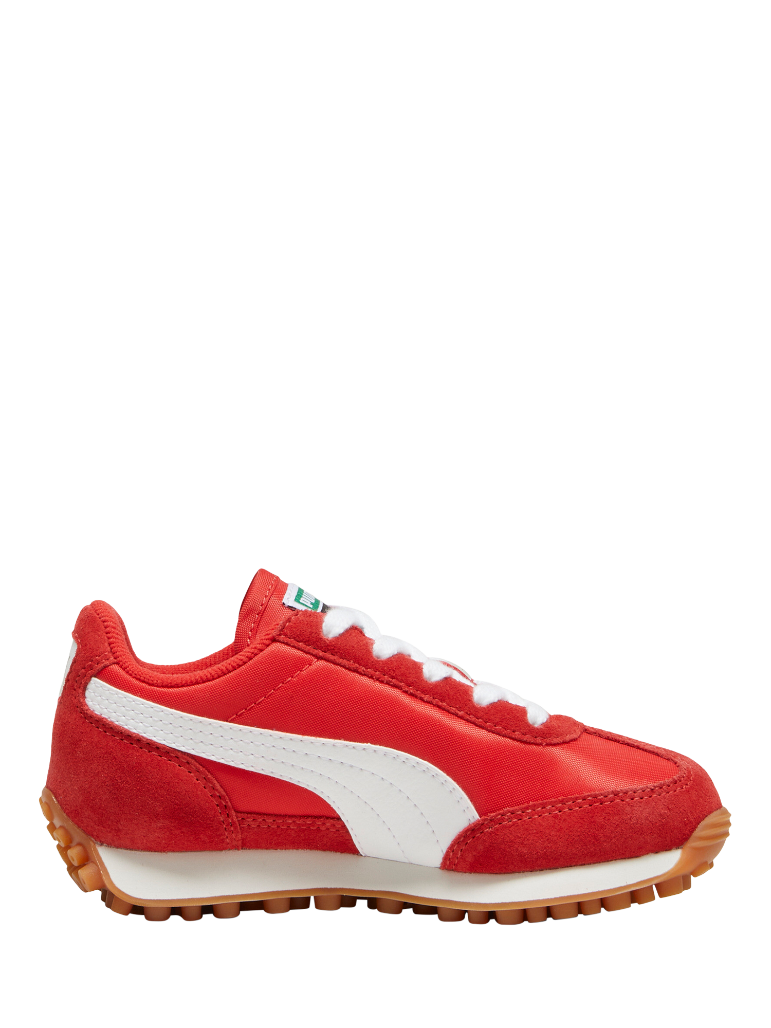 Product image 1 of 6, which shows PUMA Kids' Easy Rider Vintage Trainers, Red/White, 10 Jnr