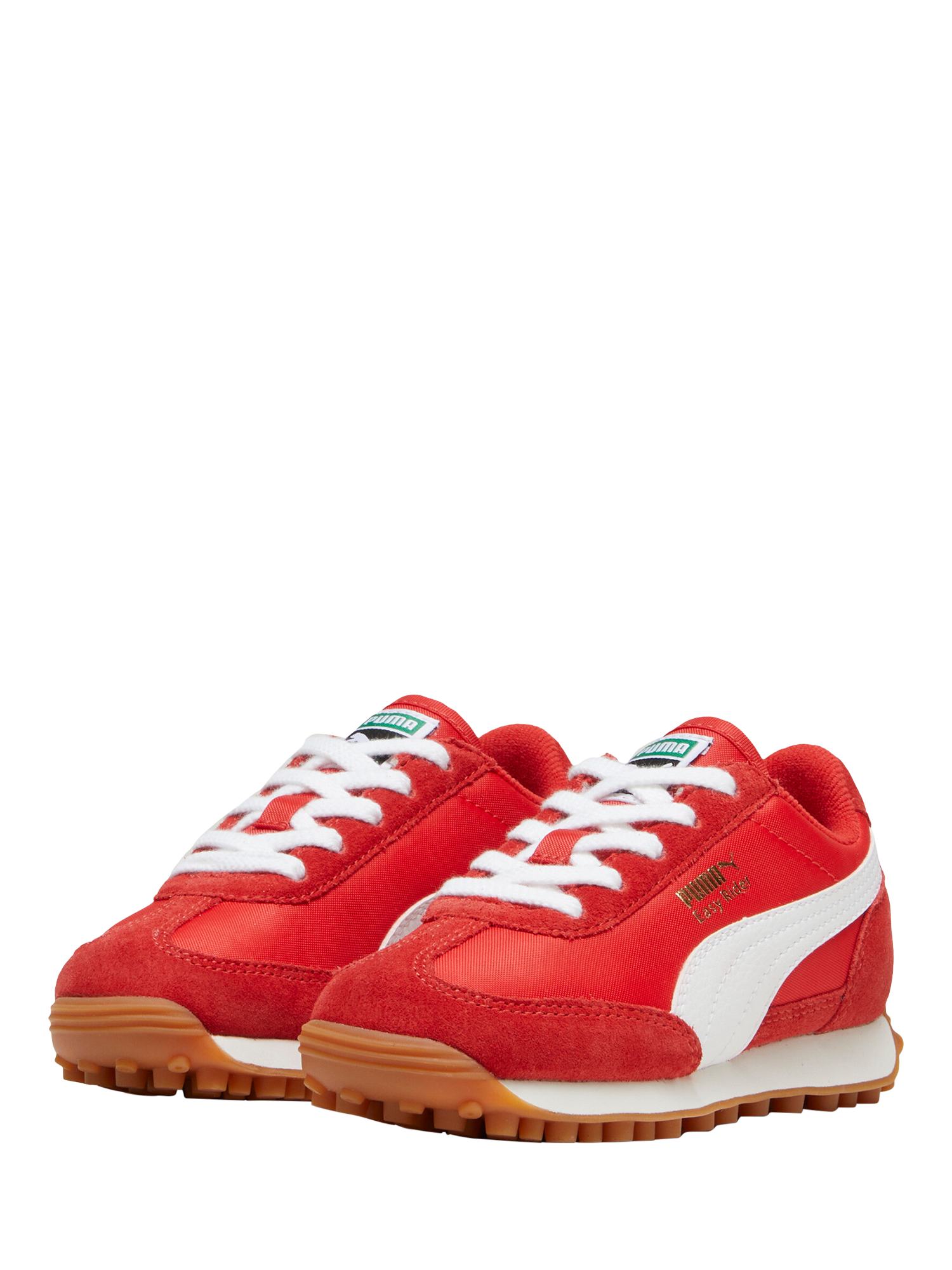 Product image 2 of 6, which shows PUMA Kids' Easy Rider Vintage Trainers, Red/White, 10 Jnr