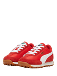 PUMA Kids' Easy Rider Vintage Trainers, Red/White