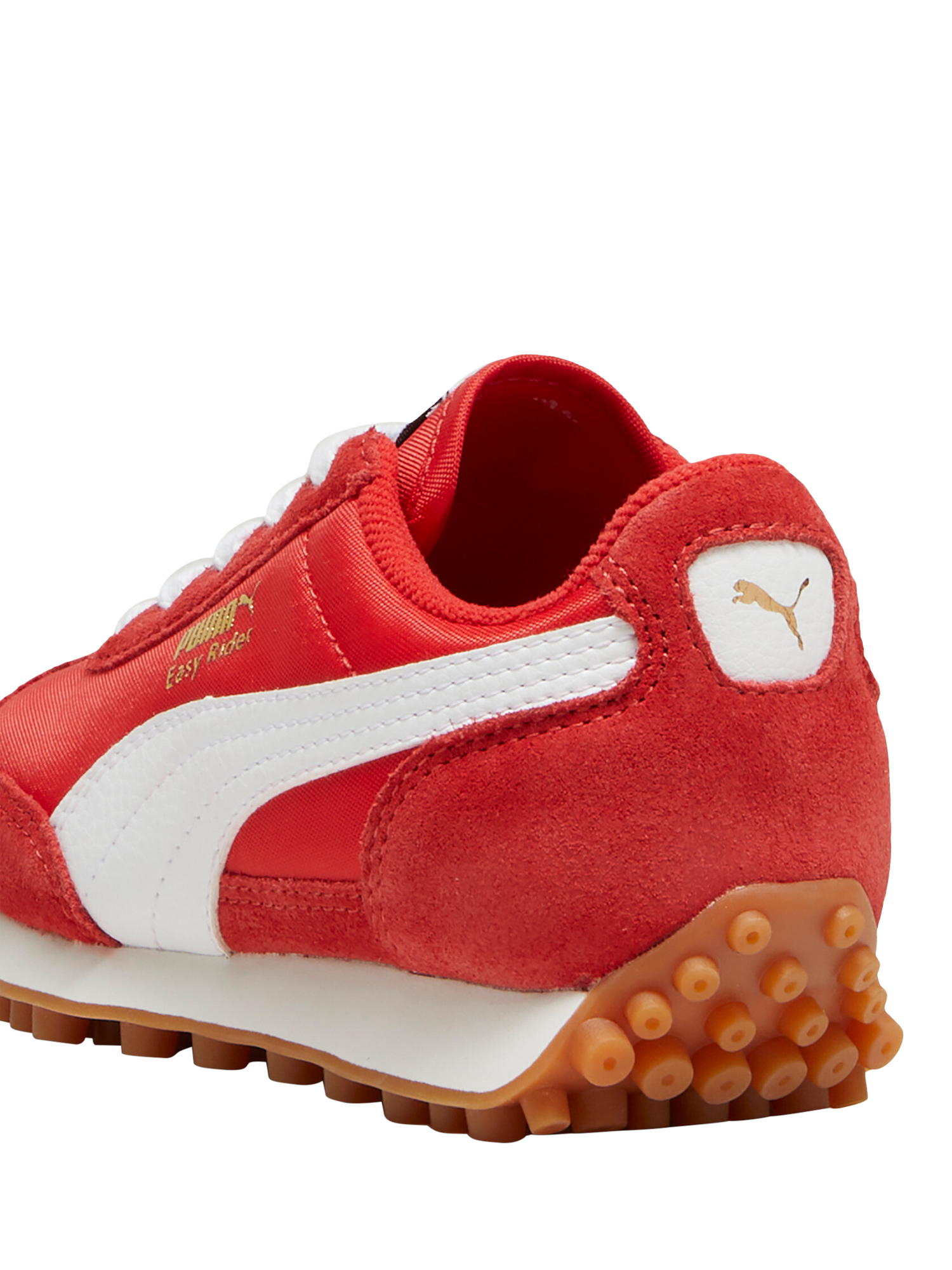 Product image 3 of 6, which shows PUMA Kids' Easy Rider Vintage Trainers, Red/White, 10 Jnr