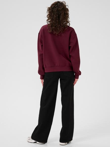 KAFFE Elenora Amour Jumper, Red/Multi - view 2, Red/Multi