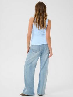 KAFFE KAomi Vest Top - view 2, Mid Blue