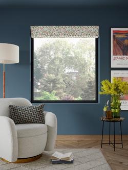 John Lewis Marlow Trail Blackout Roman Blind - view 2, Avocado Auburn Multi