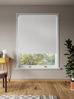 John Lewis Textured Weave Blackout Roller Blind, White