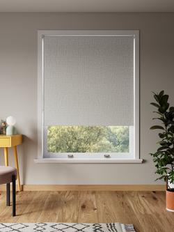 John Lewis Textured Weave Blackout Roller Blind, Grey