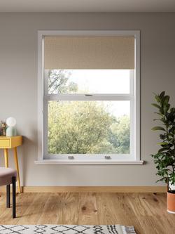 John Lewis Textured Weave Blackout Roller Blind - view 2, Natural