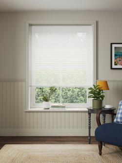 John Lewis Cordless Sheer Roller Blind - view 2, White