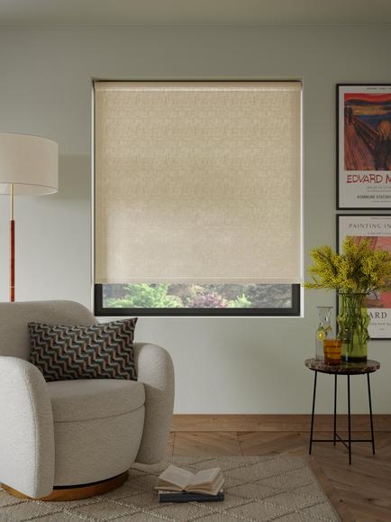 John Lewis Cordless Sheer Roller Blind, Natural