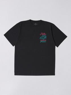 Edwin Pink Castle Cotton T-Shirt, Black