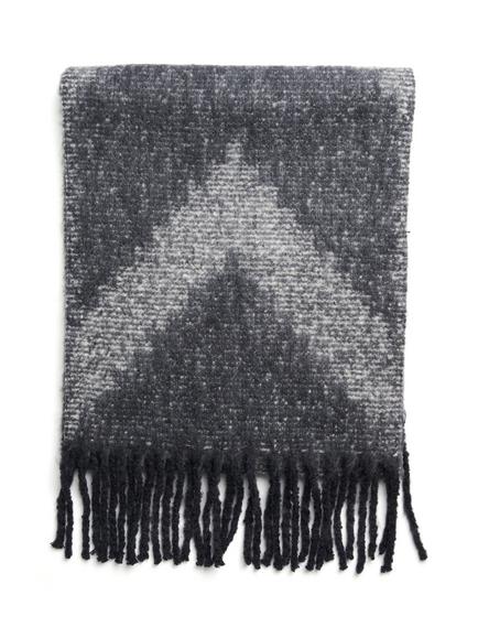 KAFFE Vinja Geometric Scarf, Black/Multi, Black/Multi
