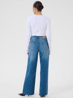 KAFFE Meadow High Waist Jeans, Mid Blue - view 2, Mid Blue