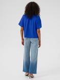 KAFFE KAlianna Short Sleeve Tie Neck Blouse