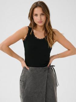 KAFFE KAomi Vest Top, Black