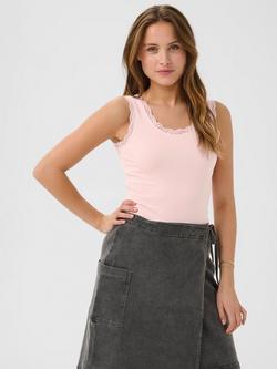 KAFFE KAomi Vest Top, Mid Pink