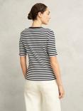 Hobbs Tamsin Stripe T-Shirt, Ivory/Navy