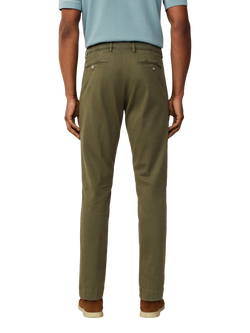 Hackett London Kensington Slim Fit Textured Chinos, Cargo Green - view 2, Cargo Green